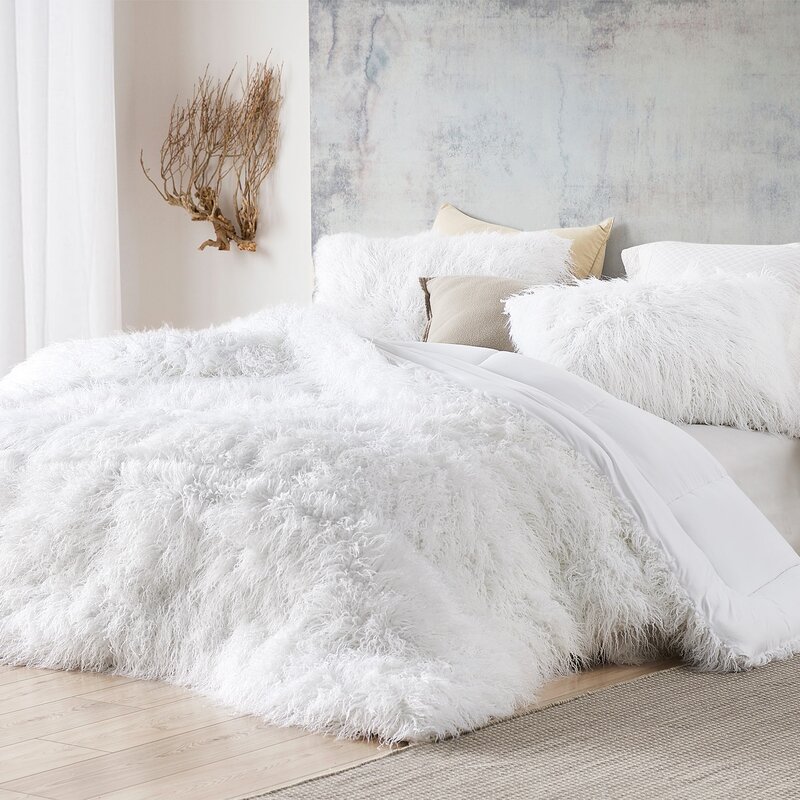 Comforter faux fur king offers New